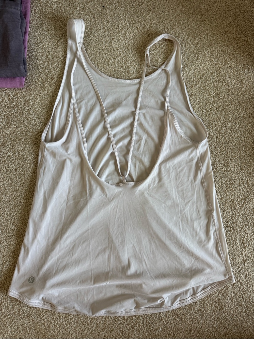lululemon athletica White Strappy Tank Top